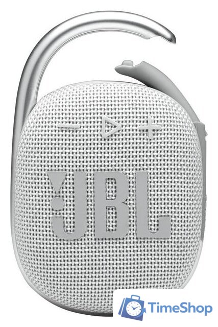 Беспроводная колонка JBL Clip 4 (белый) - Изображение №2 — Интернет-магазин Time-Shop