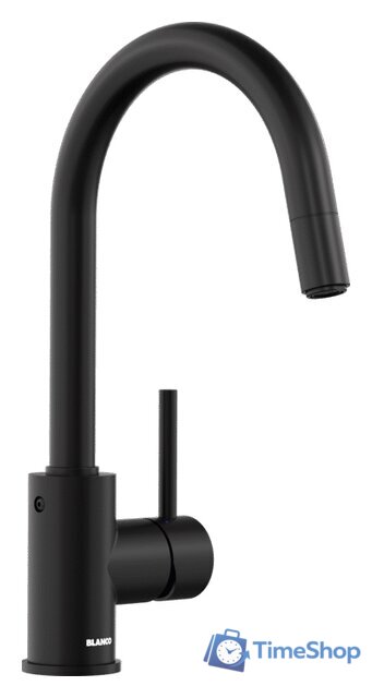 Смеситель Blanco Mida-S Silgranit (черный матовый) - Изображение №1 — Интернет-магазин Time-Shop
