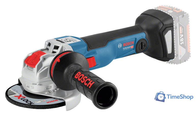 Угловая шлифмашина Bosch GWX 18V-10 C Professional 06017B0200 (без АКБ, кейс) - Изображение №1 — Интернет-магазин Time-Shop