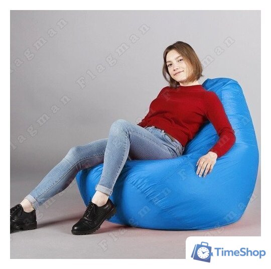 Кресло-мешок Flagman Груша Макси Г2.2-14 (голубой) - Изображение №12 — Интернет-магазин Time-Shop