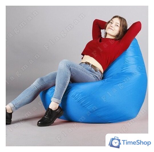Кресло-мешок Flagman Груша Макси Г2.2-14 (голубой) - Изображение №13 — Интернет-магазин Time-Shop