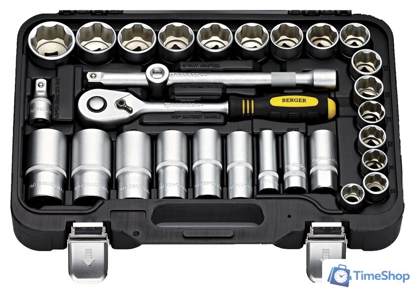 Универсальный набор инструментов Berger BG050-12 (50 предметов) - Изображение №3 — Интернет-магазин Time-Shop