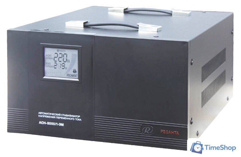 Стабилизатор напряжения Ресанта АСН-8000/1-ЭМ - Изображение №1 — Интернет-магазин Time-Shop