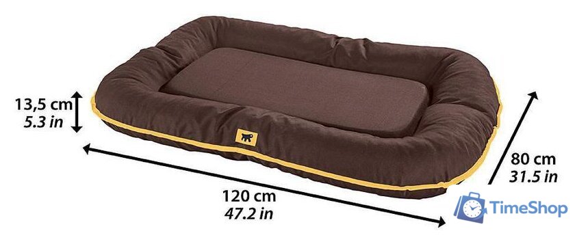 Лежак Ferplast Oscar 120 81097012 (коричневый) - Изображение №2 — Интернет-магазин Time-Shop