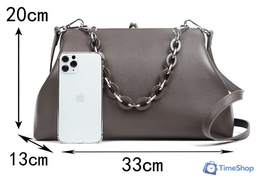 Женская сумка Mironpan 63014 (темно-серый) - Изображение №8 — Интернет-магазин Time-Shop