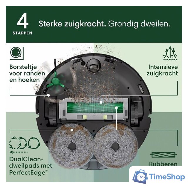 Робот-пылесос iRobot Roomba Plus 505 Combo Robot + AutoWash Dock (черный) - Изображение №2 — Интернет-магазин Time-Shop