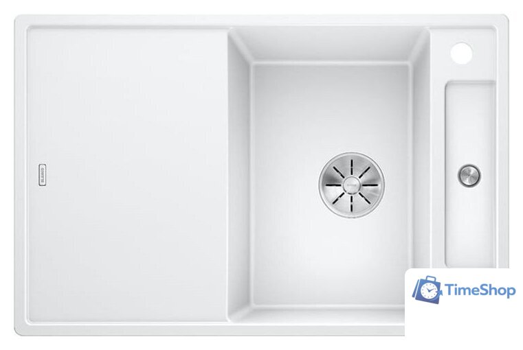 Кухонная мойка Blanco Axia III 45 S 523187 (белый, стеклянная доска) - Изображение №1 — Интернет-магазин Time-Shop