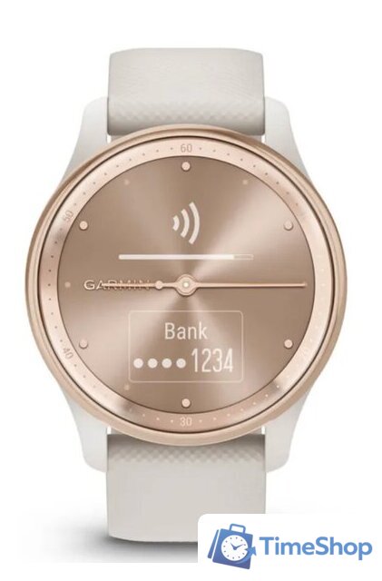 Гибридные умные часы Garmin Vivomove Trend (слоновая кость) - Изображение №4 — Интернет-магазин Time-Shop