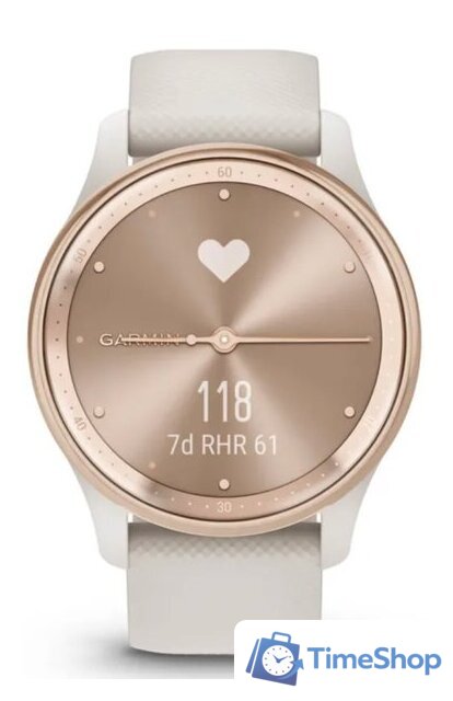 Гибридные умные часы Garmin Vivomove Trend (слоновая кость) - Изображение №7 — Интернет-магазин Time-Shop
