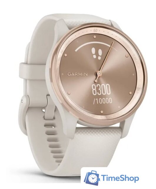 Гибридные умные часы Garmin Vivomove Trend (слоновая кость) - Изображение №3 — Интернет-магазин Time-Shop