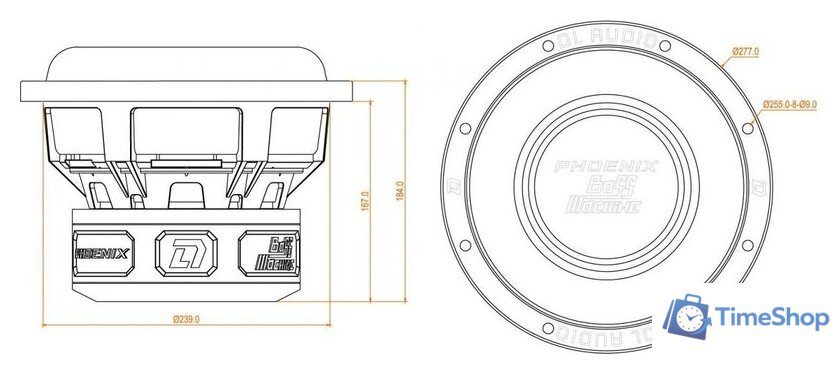 Автомобильная акустика DL Audio Phoenix Bass Machine 10 - Изображение №6 — Интернет-магазин Time-Shop