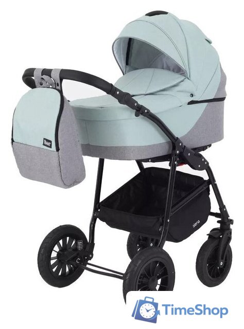 Универсальная коляска Rant Siena New (2 в 1, 10 серый/ментоловый) - Изображение №1 — Интернет-магазин Time-Shop