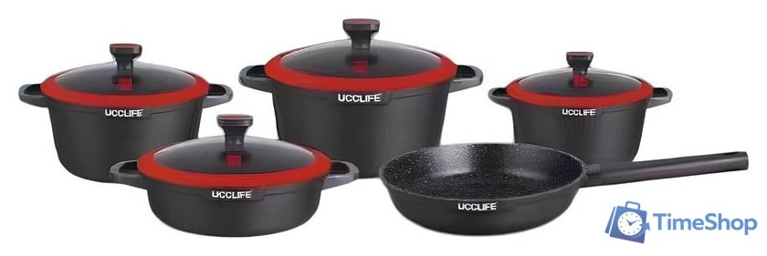 Набор кастрюль UCC Life UC2611s - Изображение №1 — Интернет-магазин Time-Shop