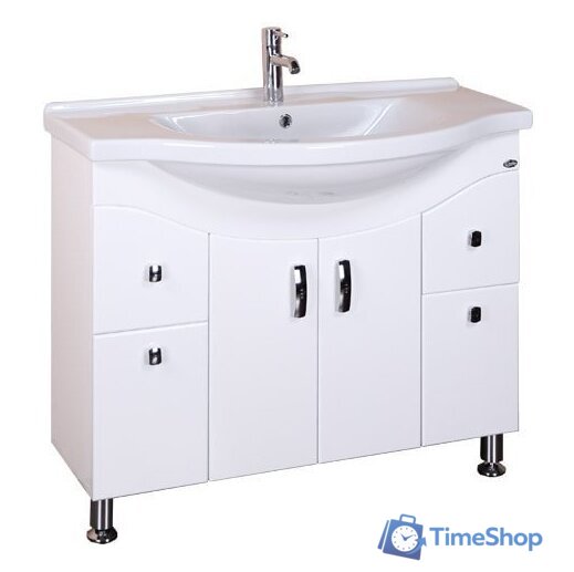  Onika Тумба с умывальником Эльбрус 100.13 110008 + 1WH110255 - Изображение №1 — Интернет-магазин Time-Shop