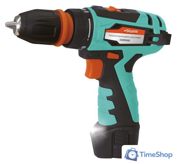 Дрель-шуруповерт Sturm CD3512SC (с 2-мя АКБ, кейс) - Изображение №2 — Интернет-магазин Time-Shop