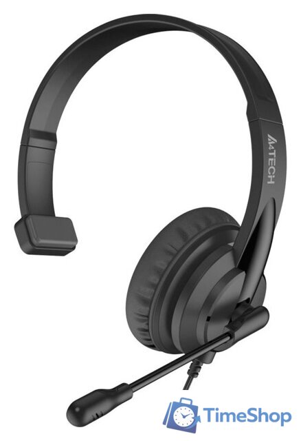 Офисная гарнитура A4Tech HU-11 (черный) - Изображение №1 — Интернет-магазин Time-Shop