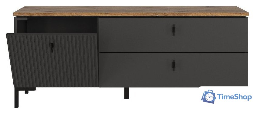 Тумба Black Red White San Gimignano RTV1D2S (антрацитовый/дуб нокс) - Изображение №2 — Интернет-магазин Time-Shop