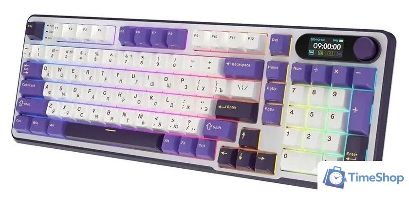 Клавиатура Royal Kludge RK-S98 RGB Blackberry (RK Brown) - Изображение №6 — Интернет-магазин Time-Shop