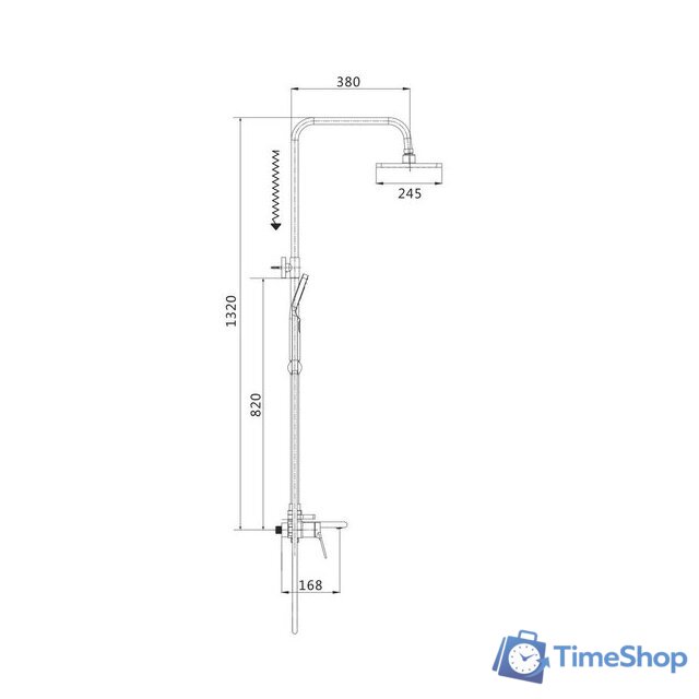 Душевая система  Shevanik S8336T - Изображение №46 — Интернет-магазин Time-Shop