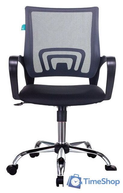 Офисное кресло Бюрократ CH-695NSL (темно-серый TW-04/черный TW-11/хром) - Изображение №2 — Интернет-магазин Time-Shop