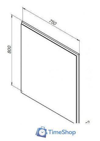  Aquanet Зеркало Nova Lite 75 249513 (дуб рустикальный) - Изображение №7 — Интернет-магазин Time-Shop