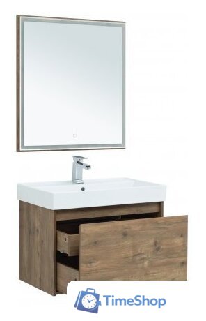  Aquanet Зеркало Nova Lite 75 249513 (дуб рустикальный) - Изображение №6 — Интернет-магазин Time-Shop