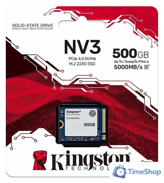 SSD Kingston NV3 500GB SNV3SM3/500G - Изображение №3 — Интернет-магазин Time-Shop