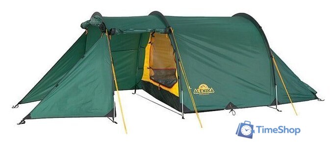 Треккинговая палатка AlexikA Tunnel 3 (зеленый) - Изображение №4 — Интернет-магазин Time-Shop