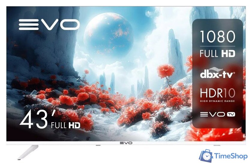 Телевизор Evo TV 43 White TD0051750RU - Изображение №1 — Интернет-магазин Time-Shop