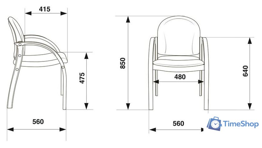Офисный стул Бюрократ Джуно (черный) - Изображение №6 — Интернет-магазин Time-Shop