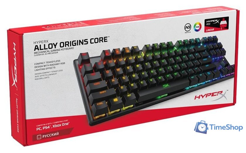 Клавиатура HyperX Alloy Origins Core (HyperX Blue) - Изображение №6 — Интернет-магазин Time-Shop