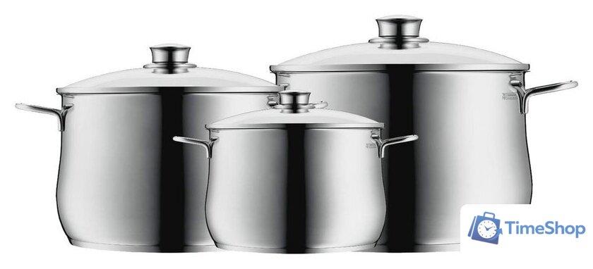 Набор кастрюль WMF Diadem Plus 0730036040 - Изображение №4 — Интернет-магазин Time-Shop