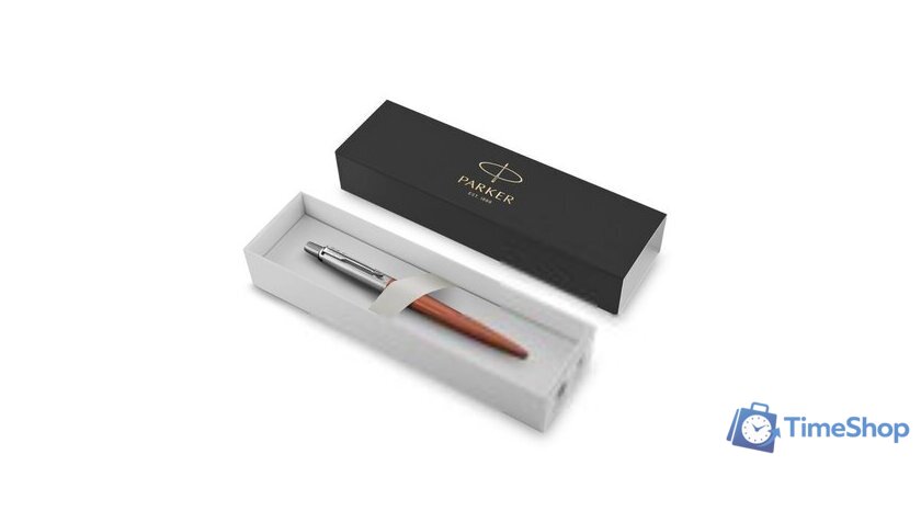 Ручка шариковая Parker Jotter Essential Chelsea Orange CT 1953189 - Изображение №2 — Интернет-магазин Time-Shop