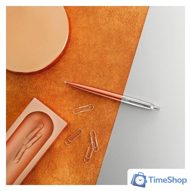Ручка шариковая Parker Jotter Essential Chelsea Orange CT 1953189 - Изображение №3 — Интернет-магазин Time-Shop