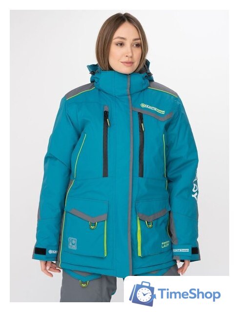 Костюм Huntsman Siberia Lady Breathable 44-46/158-164 (бирюза/серый) - Изображение №2 — Интернет-магазин Time-Shop