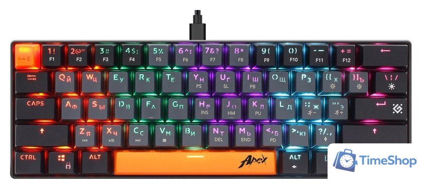 Клавиатура Defender Apex GK-002 (серый/черный) - Изображение №1 — Интернет-магазин Time-Shop