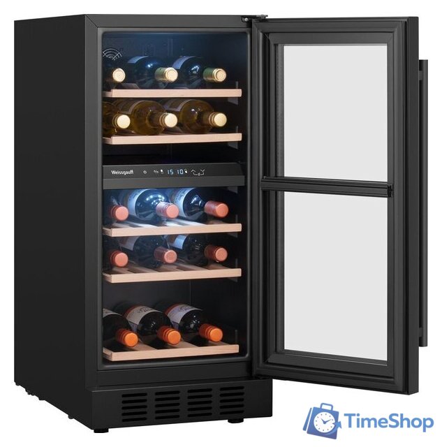 Винный шкаф Weissgauff WWCI-26 DB DualZone - Изображение №8 — Интернет-магазин Time-Shop