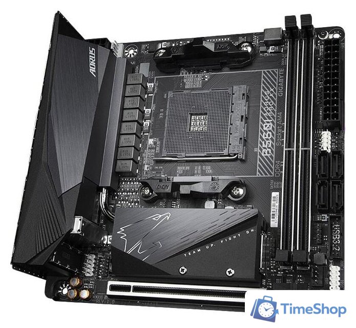 Материнская плата Gigabyte B550I Aorus Pro AX (rev. 1.0) - Изображение №3 — Интернет-магазин Time-Shop