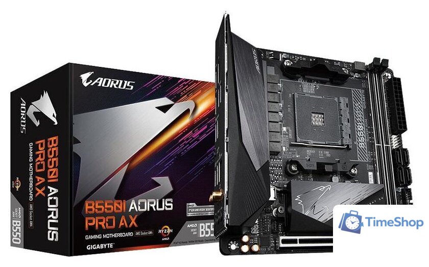 Материнская плата Gigabyte B550I Aorus Pro AX (rev. 1.0) - Изображение №6 — Интернет-магазин Time-Shop