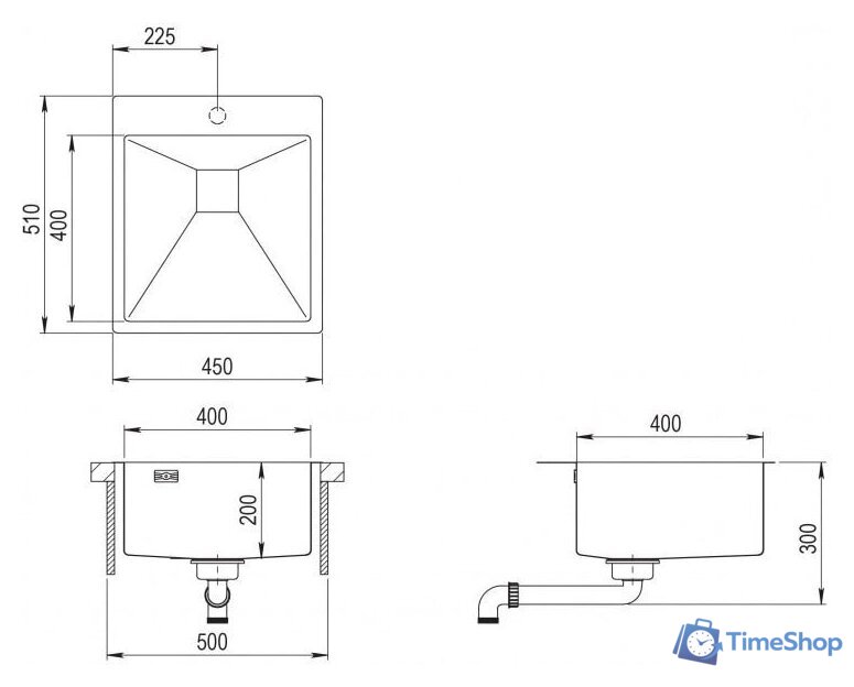 Кухонная мойка Aquasanita Aira AIR100X-C (медный) - Изображение №2 — Интернет-магазин Time-Shop