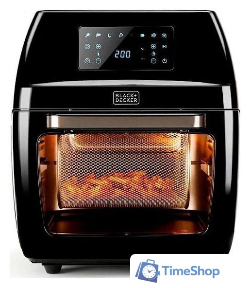 Аэрогриль (аэрофритюрница) Black & Decker BXAFO1200E - Изображение №2 — Интернет-магазин Time-Shop