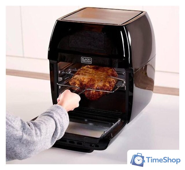 Аэрогриль (аэрофритюрница) Black & Decker BXAFO1200E - Изображение №5 — Интернет-магазин Time-Shop