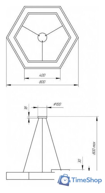 Точечный светильник ЭРА Geometria Hexagon Б0050556 - Изображение №7 — Интернет-магазин Time-Shop