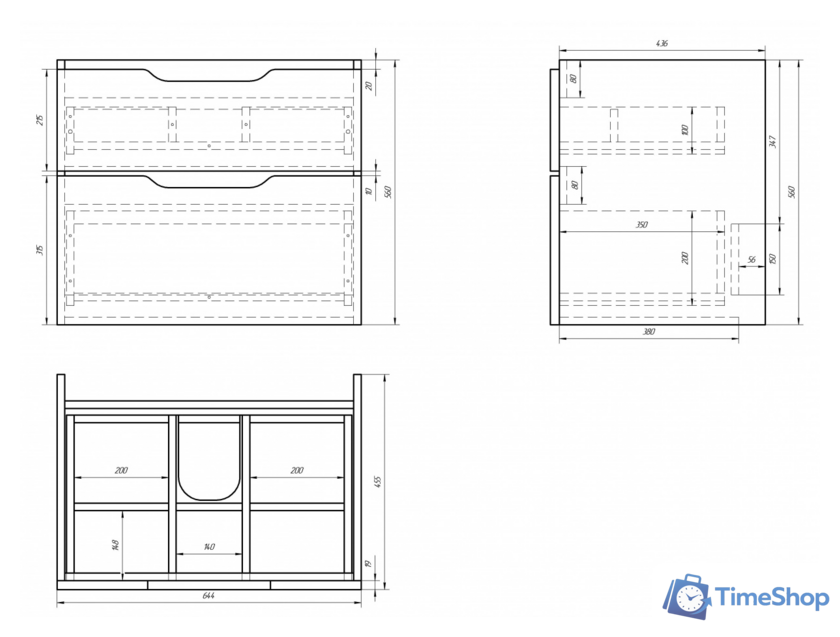  Dreja Тумба под умывальник Q 70 [99.0002] - Изображение №5 — Интернет-магазин Time-Shop