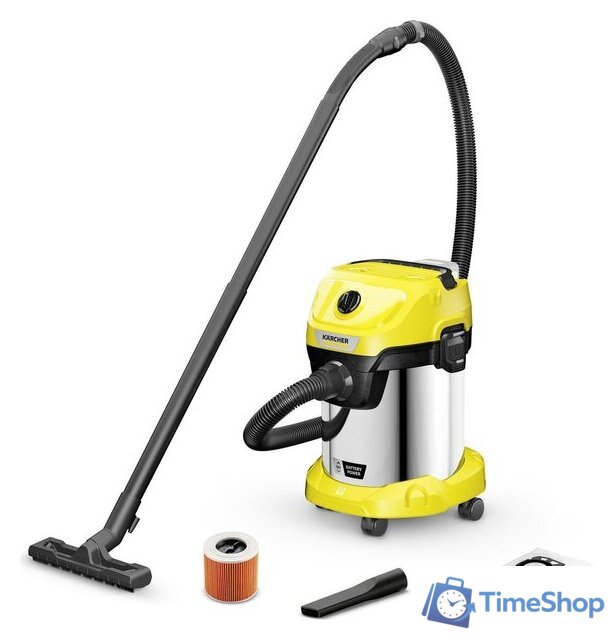 Пылесос Karcher WD 3-18 S [1.628-575.0] - Изображение №1 — Интернет-магазин Time-Shop