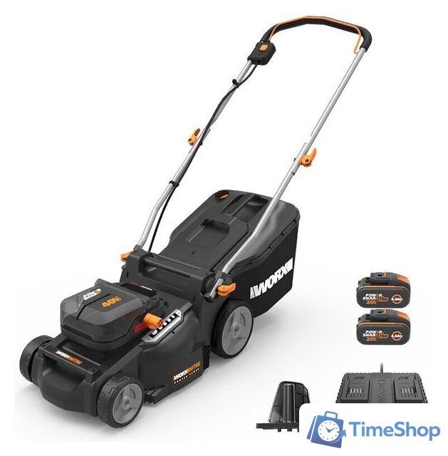 Газонокосилка Worx WG737E (с 2-мя АКБ) - Изображение №7 — Интернет-магазин Time-Shop