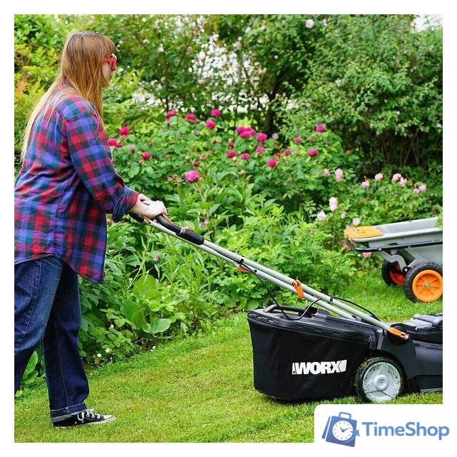 Газонокосилка Worx WG737E (с 2-мя АКБ) - Изображение №6 — Интернет-магазин Time-Shop
