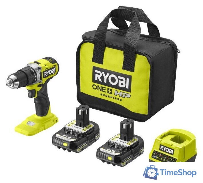 Ударная дрель-шуруповерт Ryobi HP RPD18C-220S 5133004982 (с 2-мя АКБ 2 Ah, сумка) - Изображение №1 — Интернет-магазин Time-Shop