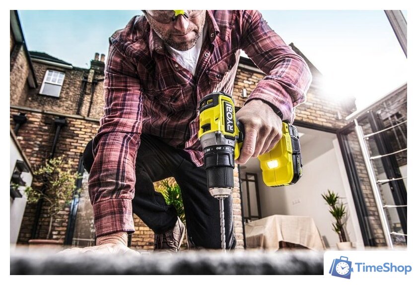 Ударная дрель-шуруповерт Ryobi HP RPD18C-220S 5133004982 (с 2-мя АКБ 2 Ah, сумка) - Изображение №11 — Интернет-магазин Time-Shop