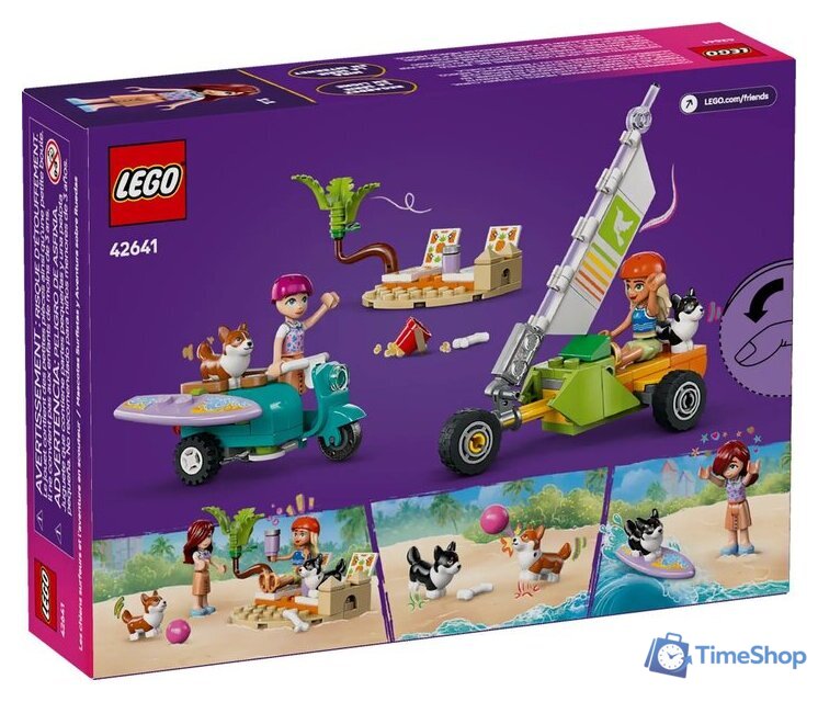 Конструктор LEGO Friends 42641 Собаки-серфингисты и приключения на скутере - Изображение №2 — Интернет-магазин Time-Shop